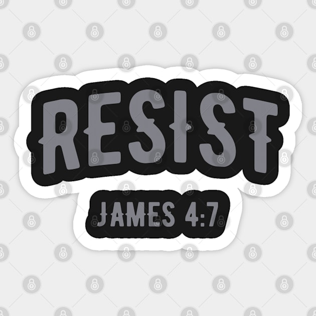 Resist | Christian Sticker by ChristianLifeApparel